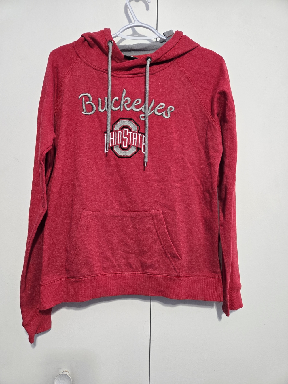 Ohio State Buckeyes Hoodie Womens Medium Red Colosseum Pullover